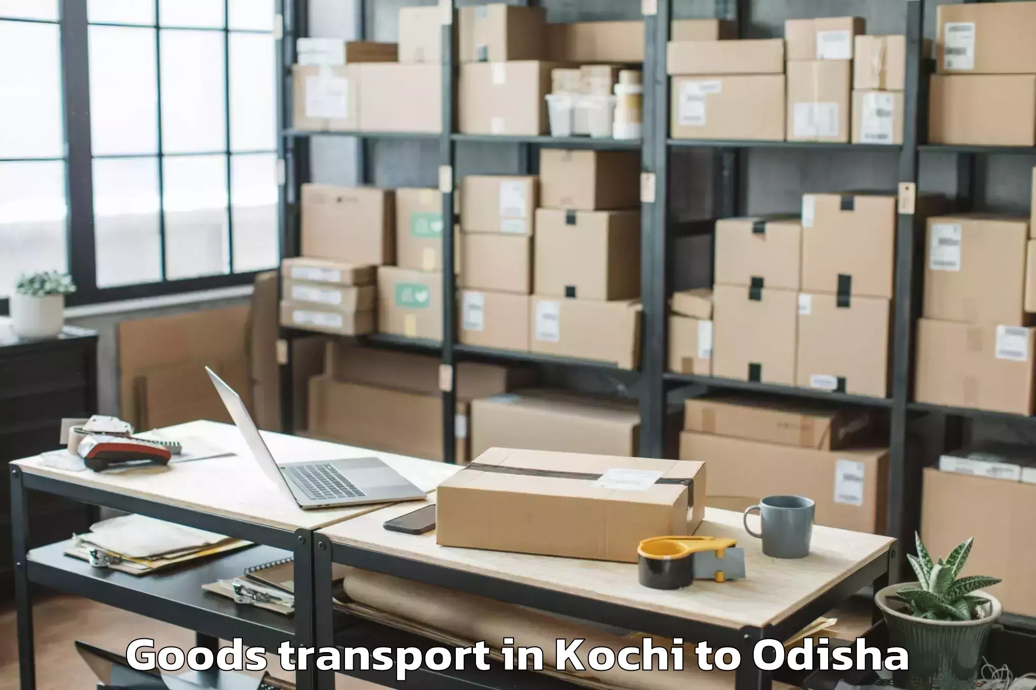 Easy Kochi to Chikitigarh Goods Transport Booking